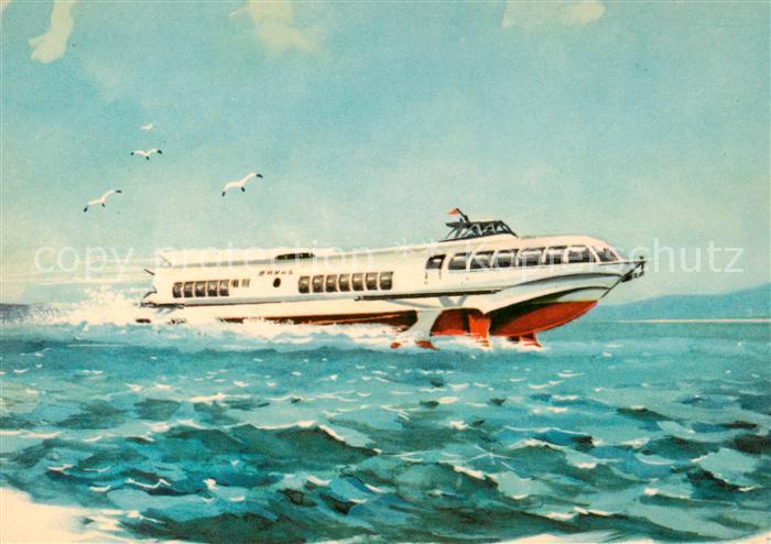 Dampfer Binnenschifffahrt Vikhr Hydrofoil Ship