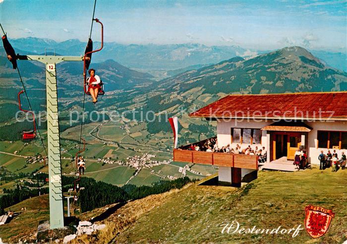 Sessellift Chairlift Telesiege Westendorf Tirol Berghaus Chor