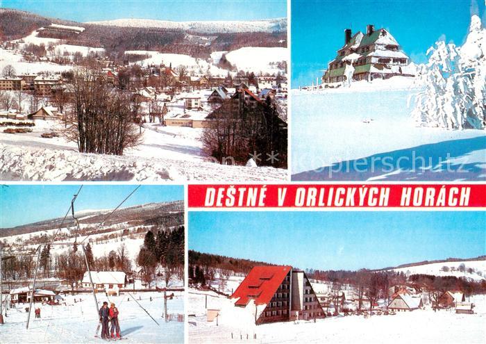 Skilift Schlepplift Remontees-Mecaniques Destne v Orlickych Horach