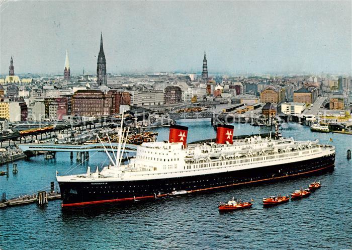 Dampfer Oceanliner Hanseatic Hamburg Atlantik Linie