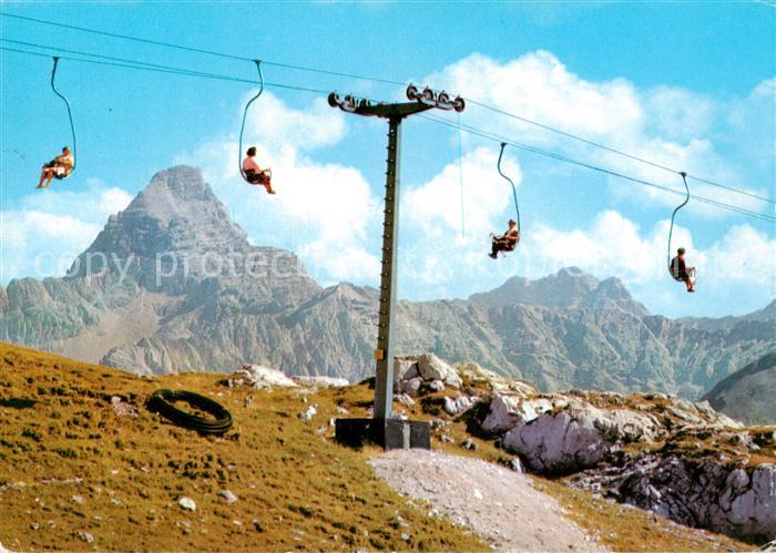 Sessellift Chairlift Telesiege Nebelhorn Hochvogel Allgäuer Alpen