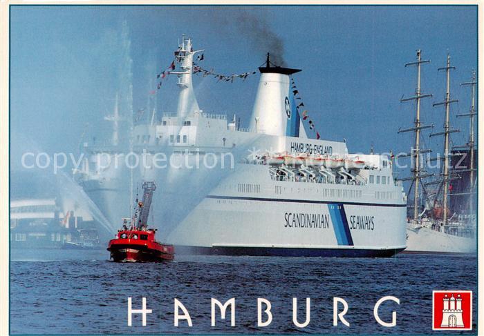 Dampfer Oceanliner SCANDINAVIAN SEAWAYS Hamburg England