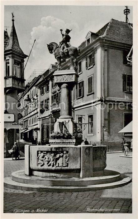 Esslingen  Neckar Postmichelbrunnen