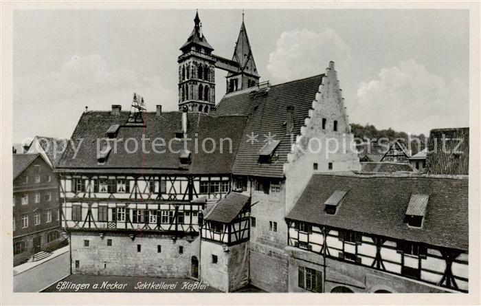 Esslingen  Neckar Sektkellerei Kessler Fachwerkhaeuser