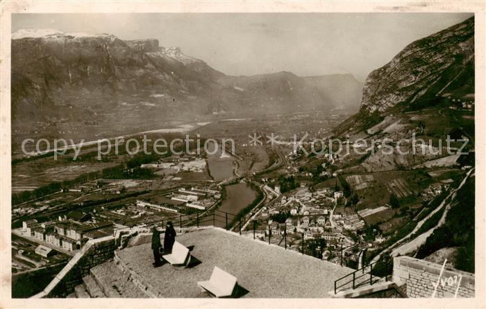 Grenoble 38 Vallee du Drac et de l Isere - Terrasse du Teleferique de la Bastill