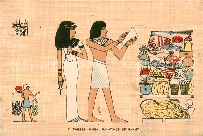 Thebes Egypt Mural Paintings of Nakht