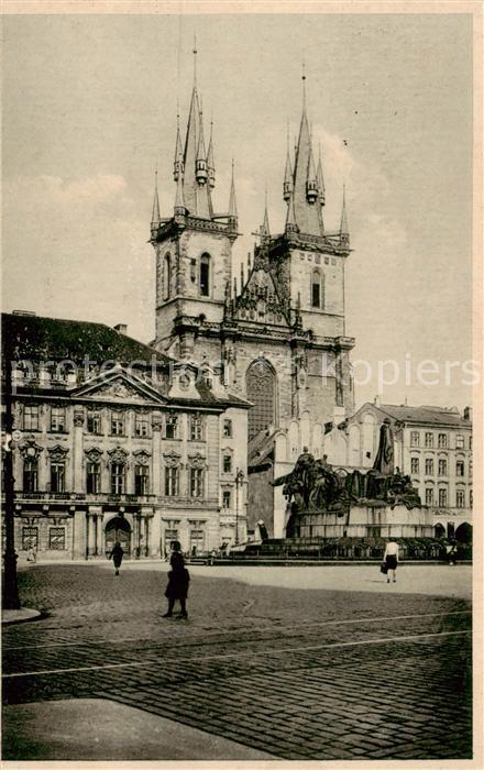 Praha Prahy Prague Tyn-Kirche Aussenansicht