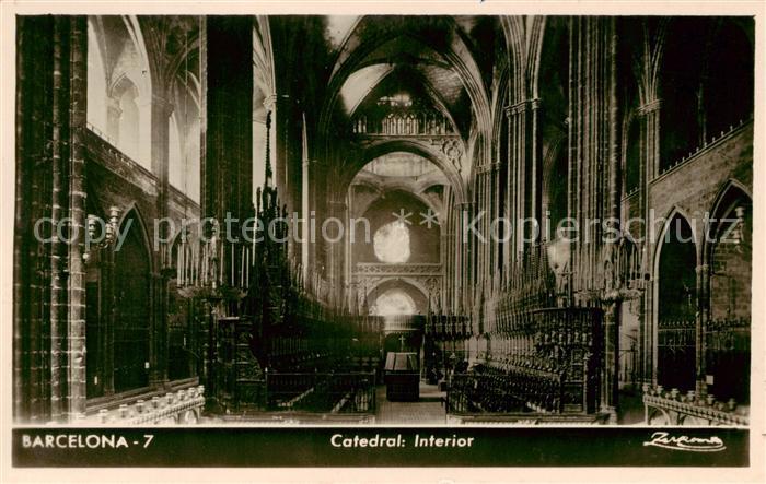 Barcelona Cataluna Catedral Interior