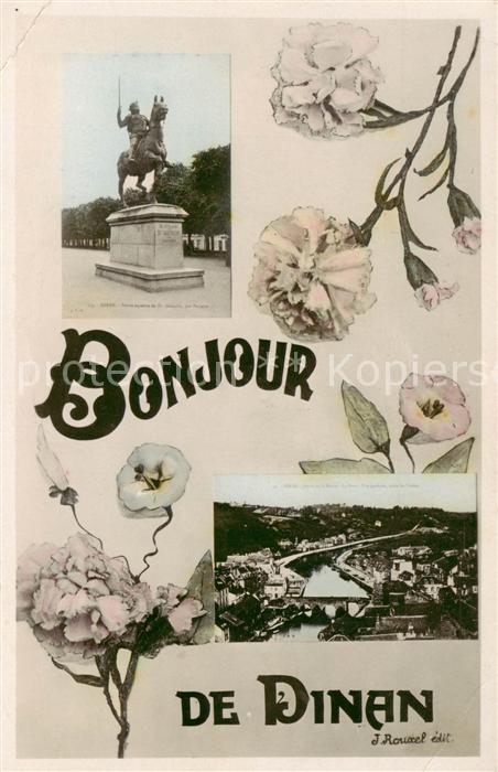 Dinan 22 Statue u. Teilansicht