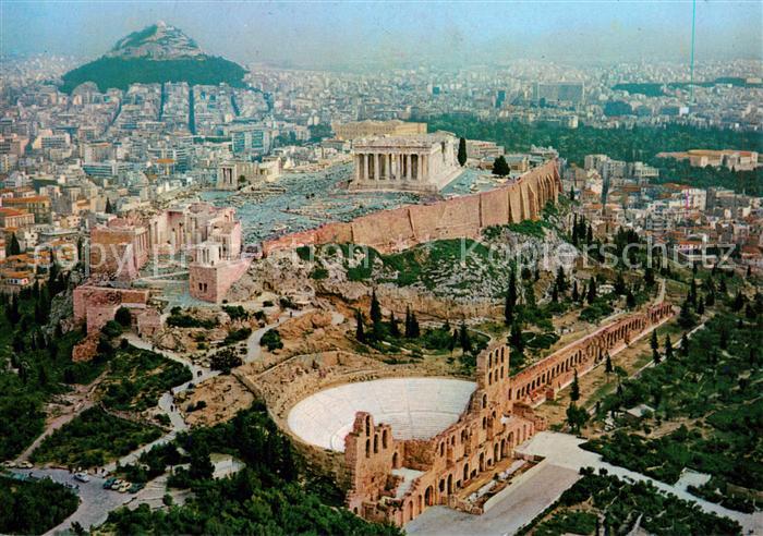 Athen Greece Fliegeraufnahme Akropolis