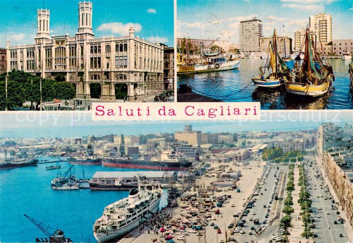 Cagliari Sardegna Fliegeraufnahme Palazzo Comunale - Il Porto