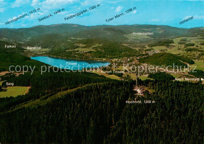 Hochfirst Titisee Lenzkirch Saig Fliegeraufnahme Titisee - Hinterzarten - Feldbe