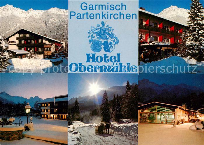 GARMISCH-PARTENKIRCHEN Bayern Hotel Obermuehle Winter Schnee