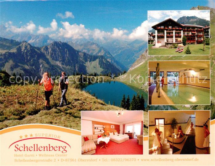 Oberstdorf Hotel Garni Schellenberg Teilansichten m. Hallenbad