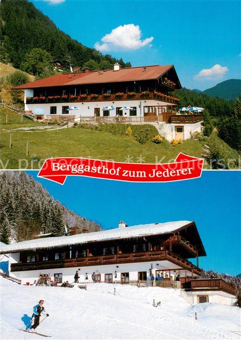 Reit im Winkl Berggasthof zum Jederer Winter-Sommer Aussenansichten