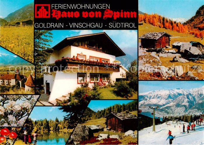 Goldrain Vinschgau Ferienwohnungen Haus von Spinn m. Wintersportgebiet