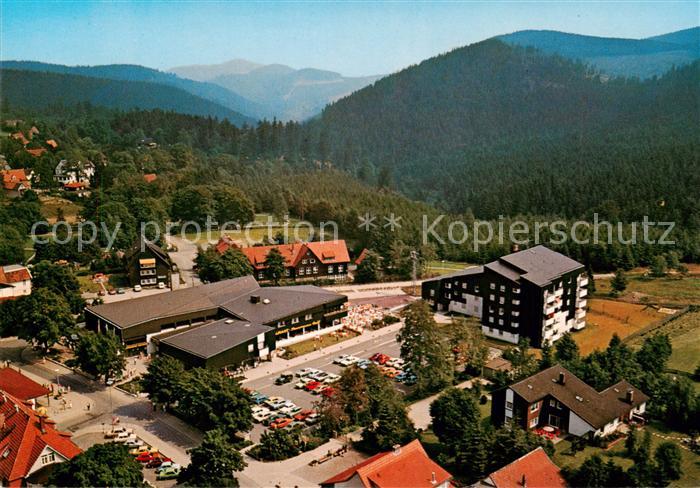 Hahnenklee-Bockswiese Harz Fliegeraufnahme Talstation d. Bocksberg-Seilbahn