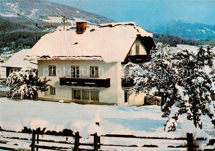 Mauterndorf Fruehstueckspension Grillhofer Aussenansicht Schnee
