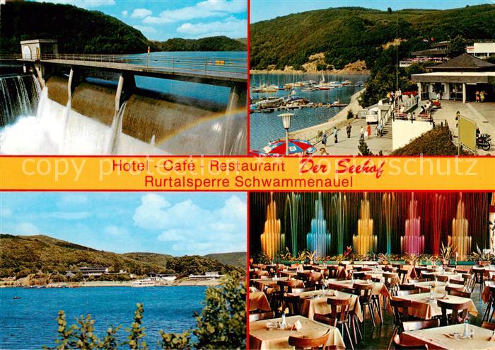 Rurtalsperre Schwammenauel Hotel-Cafe Der Seehof m. Rurtalsperre