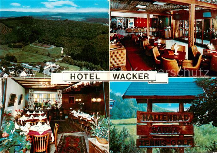 Wenden Biggetal Fliegeraufnahme Hotel Wacker Teilansicht m. Anfahrt u. Informati