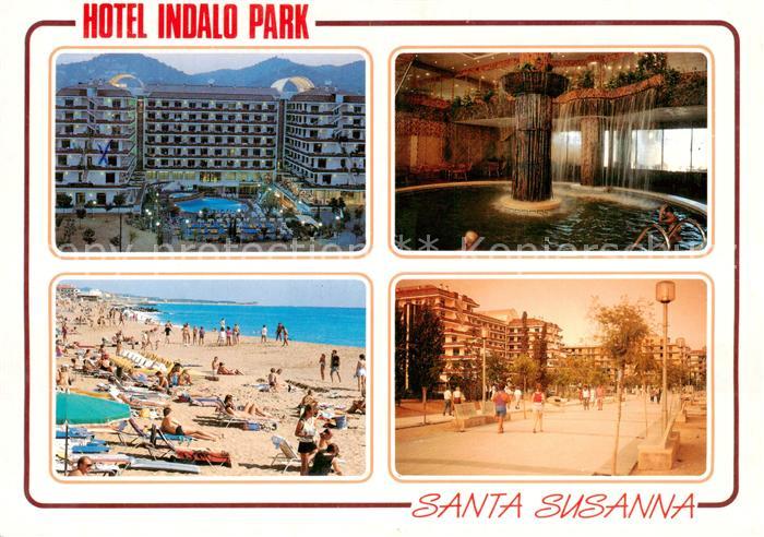 Santa Susanna Cataluna ES Hotel Indalo Park Teilansichten m. Strand