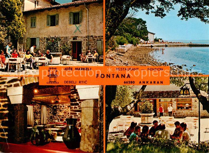 Ankaran Ancarano Slovenia Restaurant-Pension Fontana m. Strand