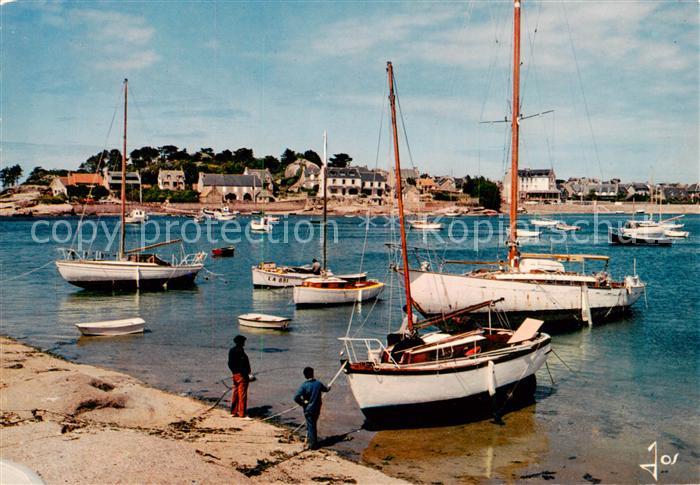 Ploumanach Hafen-Ansicht