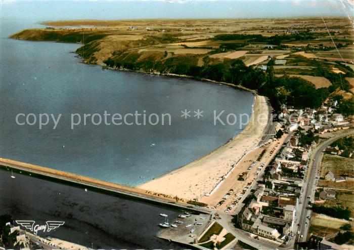 Binic Cotes d Armor Fliegeraufnahme Der grosse Strand