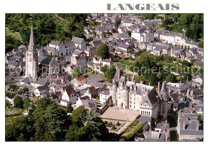 Langeais 37 Indre-et-Loire Fliegeraufnahme Le Chateau