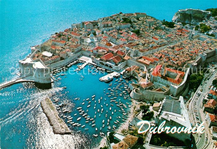 Dubrovnik Ragusa Fliegeraufnahme Teilansicht