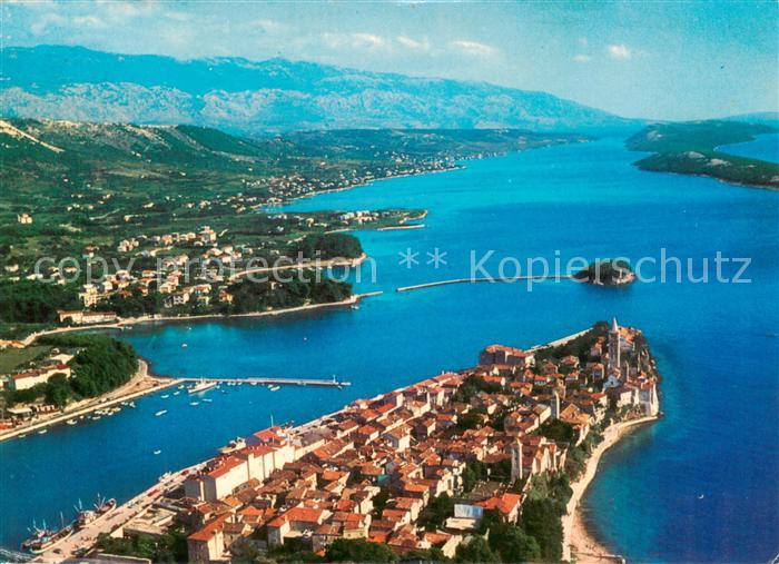 Rab Croatia Fliegeraufnahme Panorama