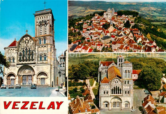 Vezelay 89 Fliegeraufnahme La basilique Sainte-Madeleine