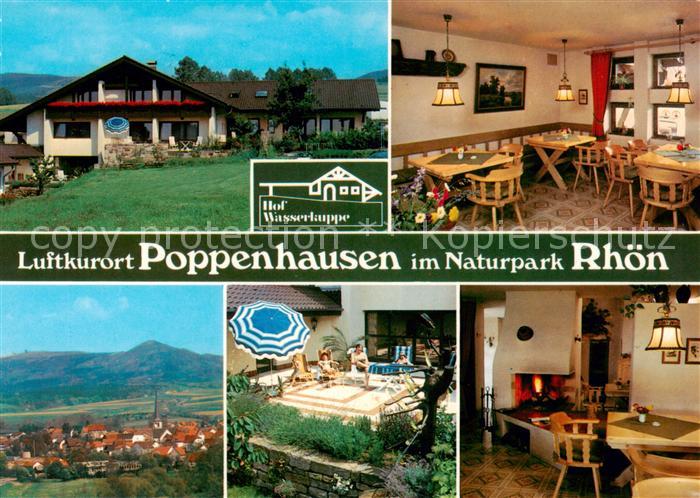 Poppenhausen Rhoen Hof Wasserkuppe im Naturpark Rhoen Teilansichten