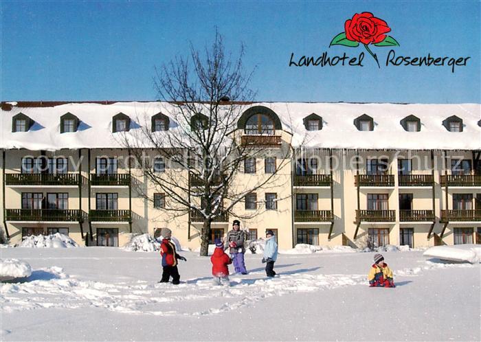 Wegscheid Niederbayern Landhotel Rosenberger Aussenansicht Winter Schnee