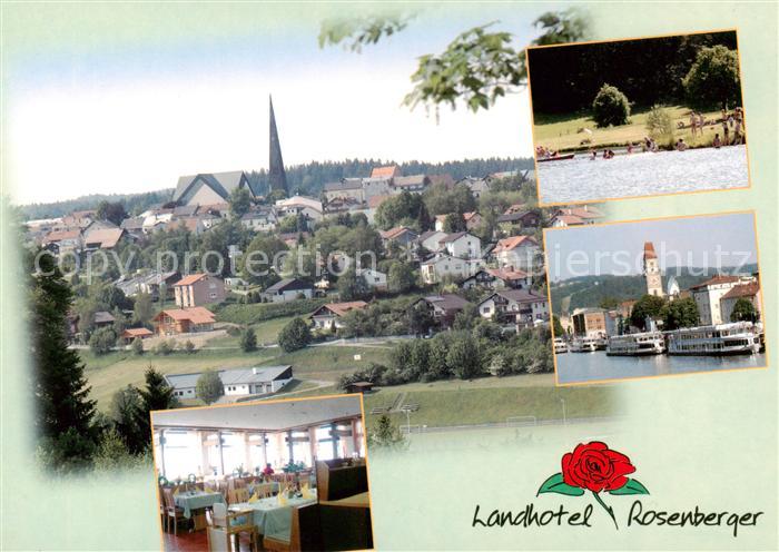 Wegscheid Niederbayern Gesamtansicht m. Landhotel Rosenberger