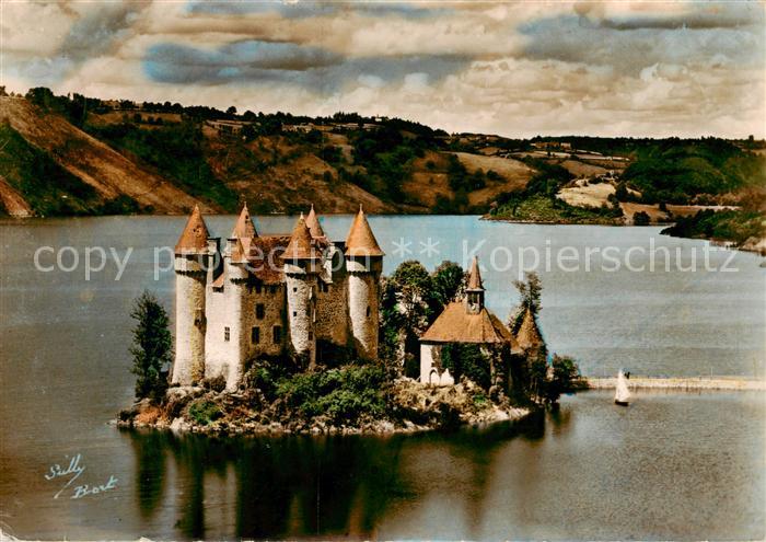 VAL  Chateau-de 15 Cantal Fliegeraufnahme Le Chateau
