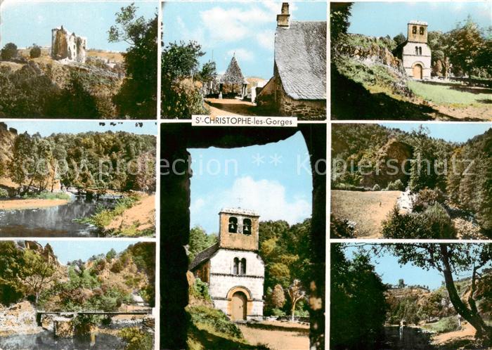 Saint Christophe les Gorges Teilansichten Umgebung