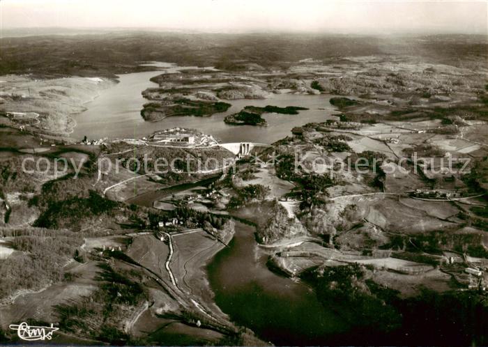Saint-Etienne-Cantales Fliegeraufnahme La Barrage