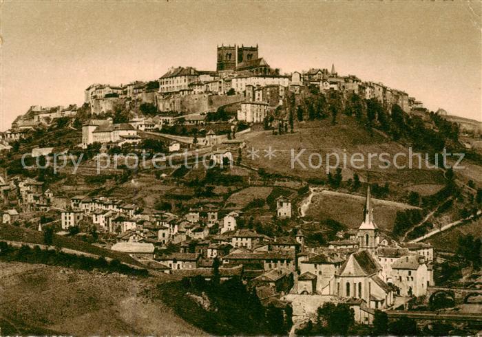 Saint-Flour Cantal Gesamtansicht u. Place forte Moyen-Age