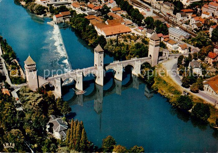 Cahors en Quercy 46 Lot Fliegeraufnahme Le Pont Valentre