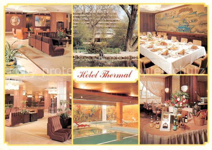 Budapest HU Hotel Thermal Restaurant Foyer Hallenbad