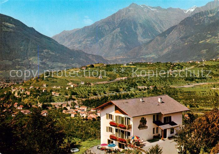 Schenna Meran Trentino IT Pension Etschblick Landschaftspanorama Dolomiten