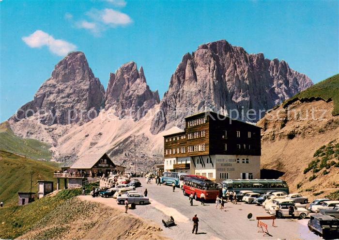 Sellajoch Albergo Maria Flora al Passo Sella Sassolungo Berghotel Langkofel Dolo