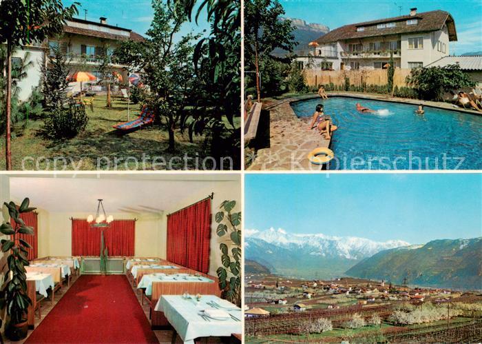 Girlan Pension Warasin Swimming Pool Panorama Dolomiten