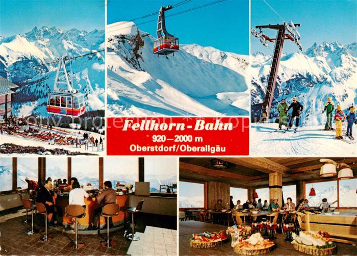 Oberstdorf Fellhorn Bergbahn Bergrestaurant Wintersportplatz Alpen