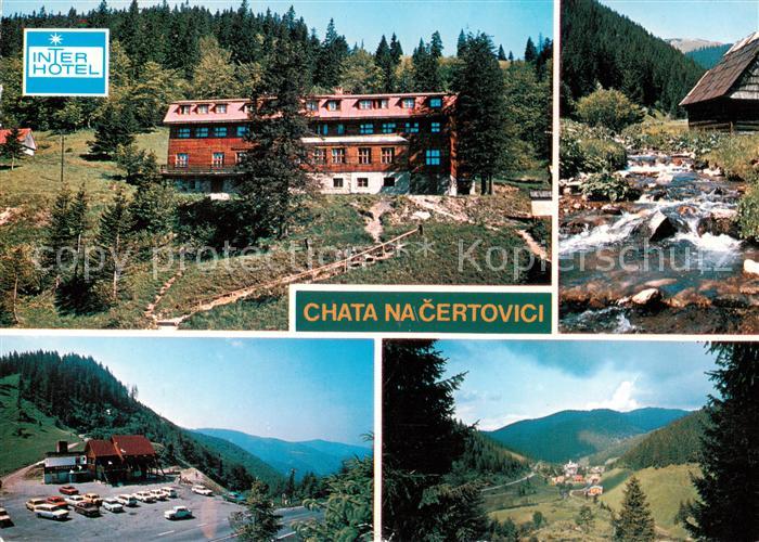 Vysna Boca Chata na Certovici Berghotel Landschaftspanorama Niedere Tatra