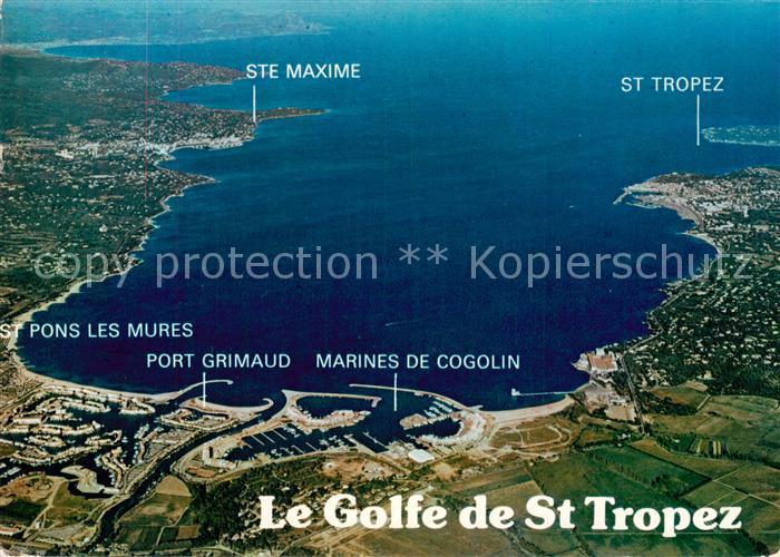 Saint Tropez Var Vue aérienne du Golfe de Saint Tropez