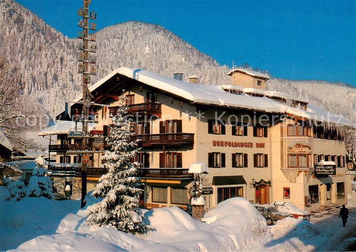 Ruhpolding Bayern Hotel Ruhpoldinger Hof Winterlandschaft