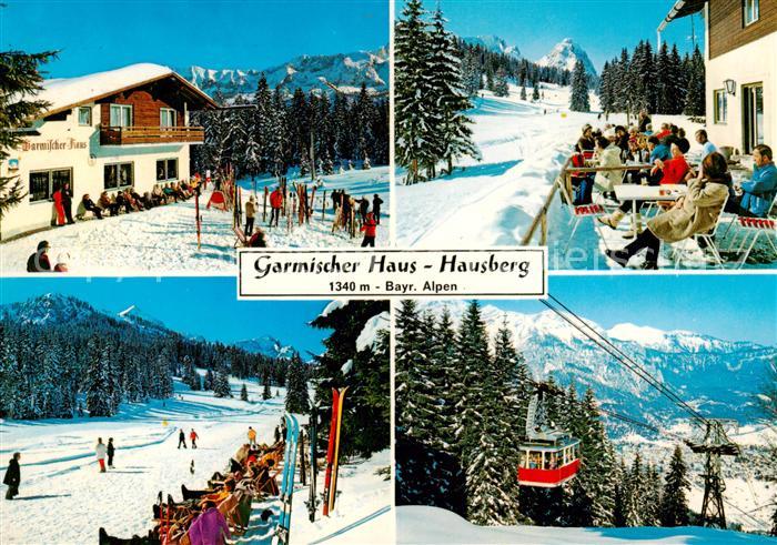 GARMISCH-PARTENKIRCHEN Bayern Berggasthof Garmischer Haus Skigebiet am Hausberg