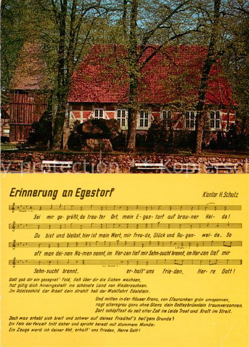 Egestorf Nordheide Erinnerung an Egestorf Lied Noten